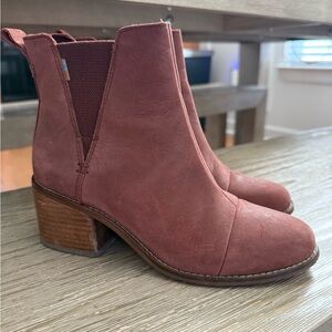 Toms Dusty Rose Ankle Booties